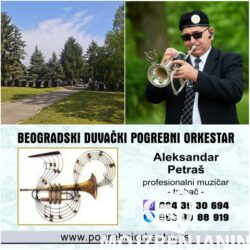Solo trubač ili violinista za sahrane i opela Novobežanijsko groblje