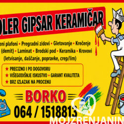 Moler Gipsar Keramičar Zrenjanin