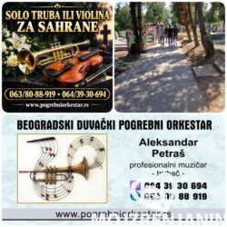 Trubač ili violinista za sahrane i opela Grocka groblje