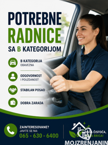 3. Potrebne radnice sa B kategorijom 3. Potrebne radnice sa B kategorijom