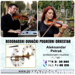 Solo violinista ili trubač za sahranu kremaciju groblje Lešće 1