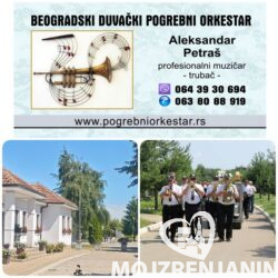 Beogradski duvački pogrebni orkestar  trubači groblje Orlovača  Beograd.jpg