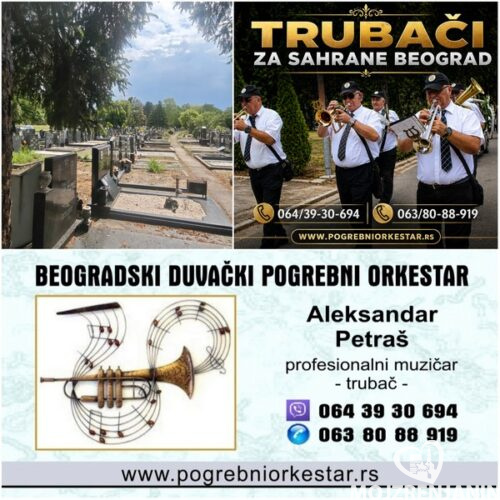 Zvanični pogrebni orkestar trubači muzika za sahranu Novobežanijsko groblje Beograd Zvanični pogrebni orkestar trubači muzika za sahranu Novobežanijsko groblje Beograd