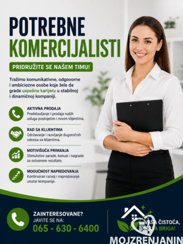 5. Potrebne radnice za komercijalu 5. Potrebne radnice za komercijalu