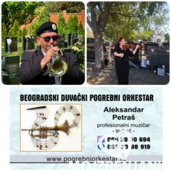 Solo violina ili truba za sahrane kremacije opela pomene