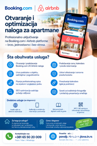 Profesionalna optimizacija naloga za apartmane Profesionalna optimizacija naloga za apartmane